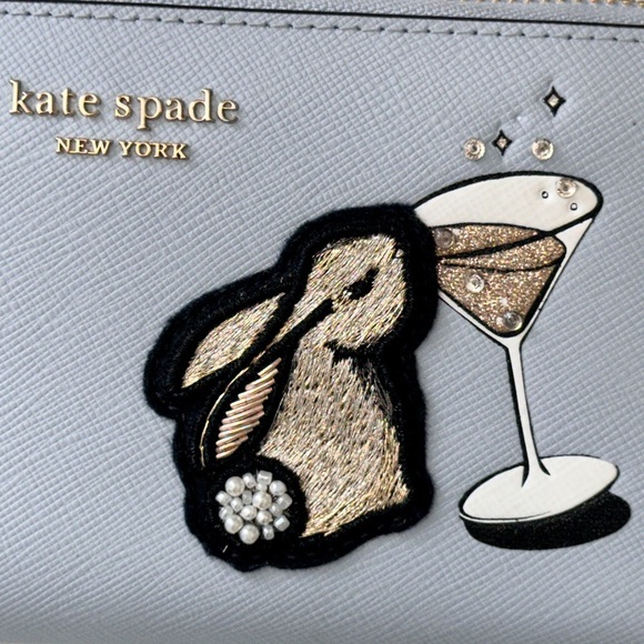 Kate Spade New York BunBun Bunny Zip Around Continental Wallet NWT - Picture 5 of 11